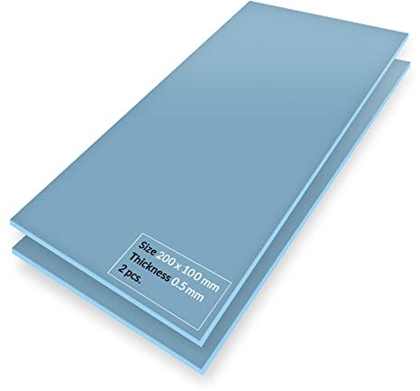 ARCTIC TP-3: Premium Performance Thermal Pad, 200 x 100 x 0.5 mm, (stackable to 2.0 mm without performance loss), 2 Pieces - High Performance, particularly soft, ideal gap filler, bridging gaps