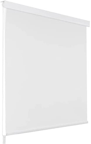 Gecheer Duschrullgardin duschdraperi rullgardin badkarsgardin 140 x 240 cm, vit