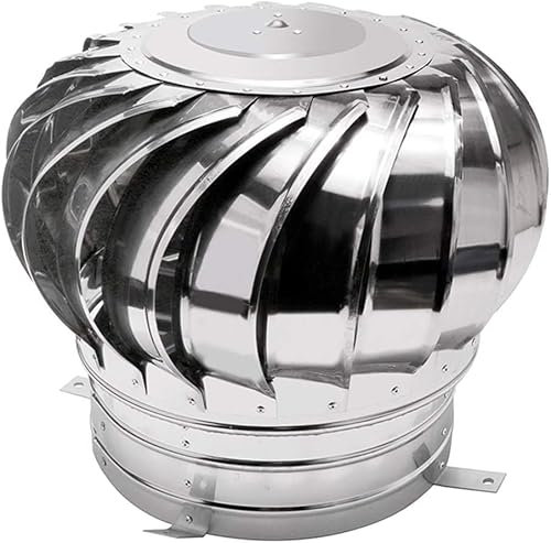 Ventilatore da Tetto Elettrico Comignolo in Acciaio Inossidabile Cappello di Scarico del Vento Esterno Comignolo cap Condotto d'Aria Risparmio Energetico Soffitta Fattoria Fabbrica