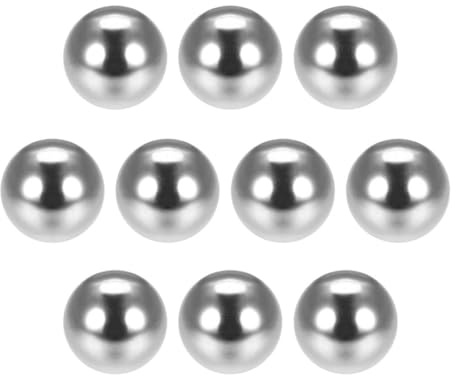 MACHSWON 13mm Stahlkugel, Kugellager, Präzisionskugeln G10, Ideal für verschiedene Branchen, 10 Stück