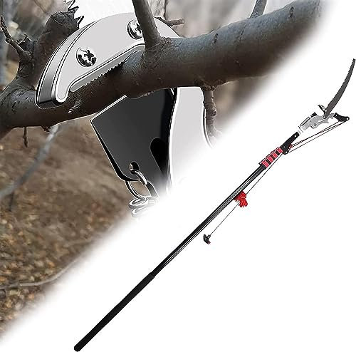 Manuelle Hochentaster, ausziehbare Hochentaster, Teleskop-Hochentaster, Baumsäge, Hochentlastungssäge mit großer Reichweite (Größe: 24 Fuß)