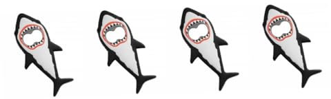 PRETYZOOM 4 Pièces ouvreur de requin tire bouchon decapsuleur aimants pour le frigo aimant pour frigo ouvre-bouteille électrique ouvre-bouteille de vin électrique ouvre-bouteille magnétique
