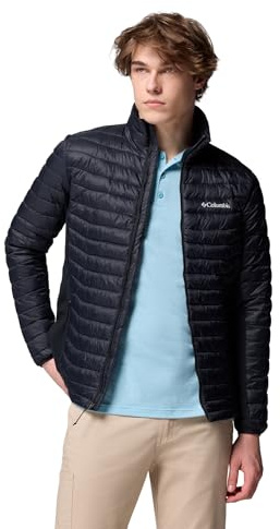 Columbia Herren Powder Pass™ Hybrid Jacket Pufferjacke, Schwarz, L EU