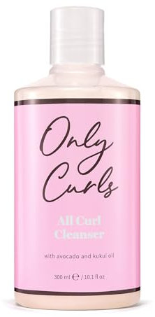 Only Curls All Curl Cleanser, 300ml, Curly Hair Care Shampoo, Sulphate-free, Gentle Formula, Hydrated, Defined & Frizz-Free Curls, Vegan & Cruelty Free, Vegan & Cruelty Free, For All Curly Hair Types