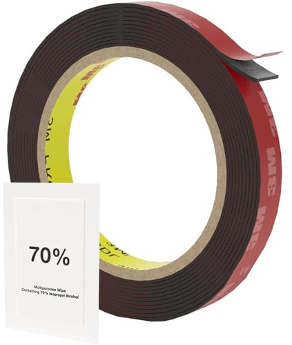 3 meters 4218P Double Sided Tape - 10mm x 3 meters, Heavy Duty, Waterproof - Ideal for Automotive, LED Strips, Indoor & Outdoor Use - Ultra-Strong Adhesion, Versatile Mounting Tape