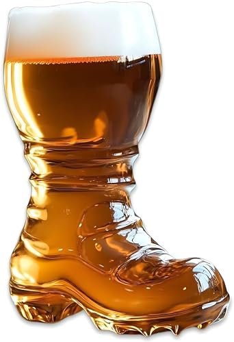 Copas de vino, cristalería transparente única con forma de bota de zapatos, vasos de cerveza estilo bota de 1 litro, vasos de bar de cerveza, vasos de fiesta, el mejor regalo para los amantes de la
