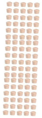 NUOBESTY 3 Set Tappo Del Foro Della Vite Componente Tappi Con Testa in Legno Duro Tappo Per Foro Tascabile Tasselli Per Mobili Spine A Testa Tonda Tappi Di Legno Beige 300 Pezzi * 3