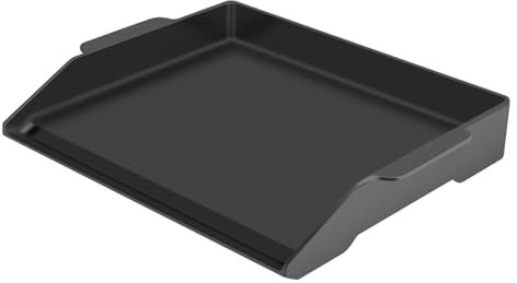 Plancha universelle en fonte émaillée 43,2 x 33 cm pour la plupart des barbecues à gaz et au charbon de bois
