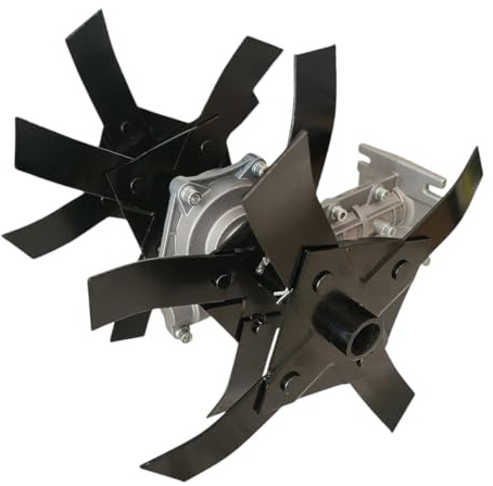 FAST WORLD SHOPPING - Charrue rotative houe de rechange pour débroussailleuse à souffle motoculteur, lot de 4 groupes de houes pour le travail du sol, la préparation et le jardinage