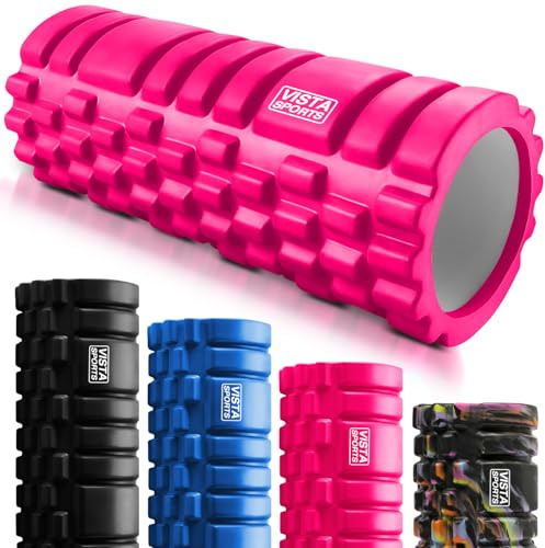 Foam Roller for Deep Tissue Muscle Massage Trigger Point Muscles Enhance Recovery for Physical Therapy and Rehab (Pink)