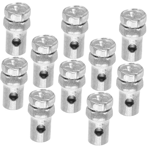 Amosfun Mini Bike Throttle Brake Cable Ends 10pcs Set Universal Go Kart Brake Lock Clips Compatible with Off-road Motorcycle and Racing Lawn Mower Repair