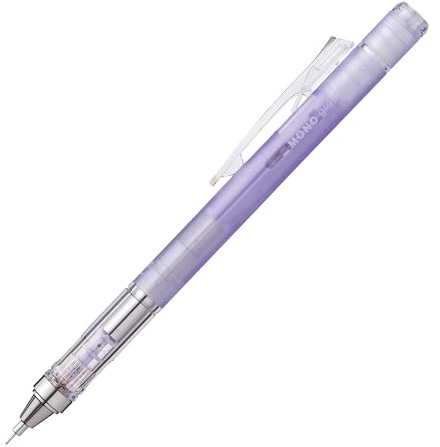 Tombow Druckbleistift MONO graph 0,3 mm, transparent, HB, mit Schüttel-Mechanismus, Feinminenstift, nachfüllbarer Radierer, ideal für feine Linien [SH-MG90-R3]