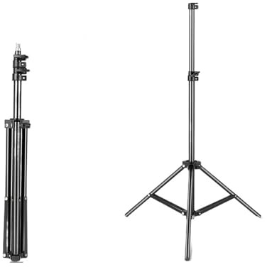 Treppiede con testa a vite da 1/4 for supporto luce 2m 1,5m 68cm for telefono Selfie Stick regolabile for flash da studio fotografico Softbox fotografico(150cm)