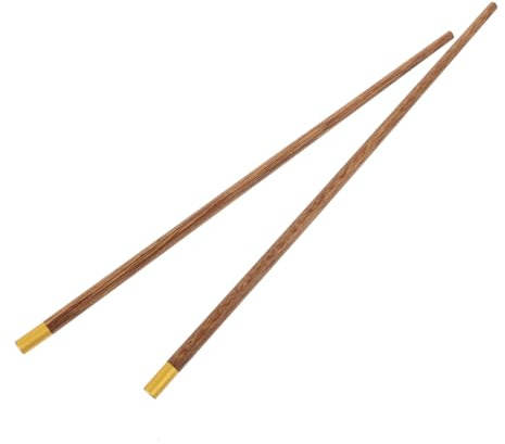Toyvian Long Wooden Cooking Chopsticks Made from Sturdy Wood , Stable and Not Easy to Bend or Crack , for Hotel and Restaurant Use