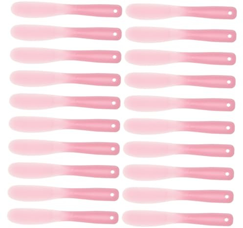 ABOOFAN 20 Stück Teiliges Kosmetikspatel Robustem Material Wiederverwendbare Cremespatel mit Glatter Oberfläche für Make up Gesichtscremes und Lotionen und Hautschonend Wiederverwendbar