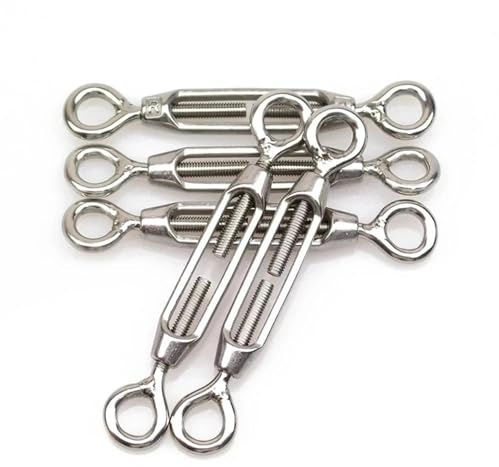 Tensionatore per Filo Tenditore for filo in argento for fune metallica regolabile con tenditore M4/M5/M6 for in acciaio inossidabile 304(M4,5PCS)
