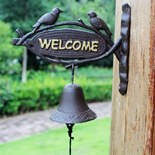 HEPPPP Europäischer amerikanischer Land pastoral Retro Eisen doppelvogel handgefertigte türklingel Welcom tür Glocke Wand Dekoration türfrontglocke Mahlzeitglocke