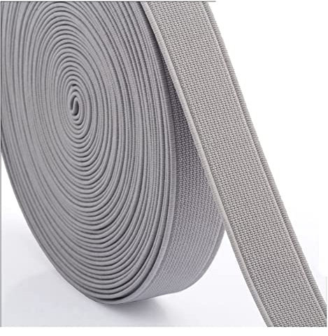 SHTGOI Bandas de goma planas de 28 m, bandas elásticas de colores, cinta elástica para coser, encuadernación de lona, banda de goma cifrada para manualidades, bandas de cintura, ropa, fabricación de