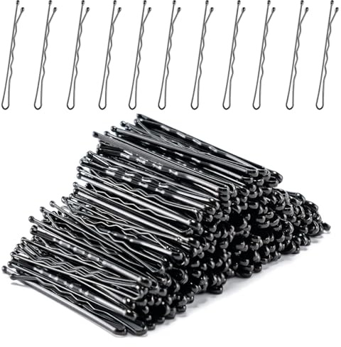 GNALIA 50 Pcs Pince Chignon En Métal Noir À Pointe Fine Et Durable Pour Tous Les Types De Cheveux Idéal Pour Les Tresses Les Queues Les Nœuds Et Les Franges