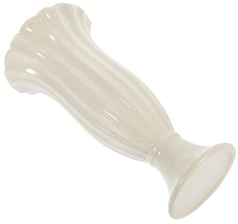Vase à Fleurs Commémoratif en Céramique Beige, Décoration Romaine Élégante
