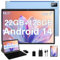 BIEGEDY Tablet 10 Zoll Octa-Core, 22 GB RAM+128 GB ROM (TF1 TB),8000mAh丨Widevine L1丨GMS丨5G WLAN 6丨5MP+8MP丨Bluetooth 5.0丨1280 * 800丨Metallabdeckung Tablet mit Tastatur Maus Blau