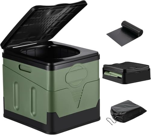 REAGAR Tragbare Campingtoilette Tragbares Töpfchen für Erwachsene Klappbare Toilette für Auto Camping Wandern Lange Reisen Strand für Nissan X-Trail Rogue 2014-2019