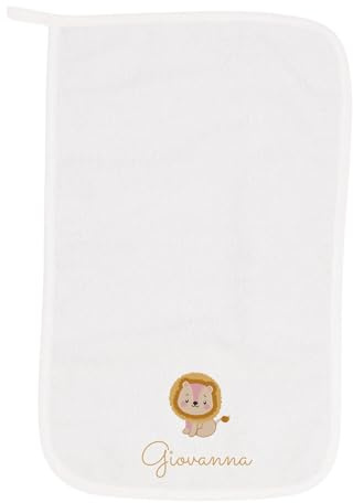 MAYRA Set Asilo Nido e Materna Personalizzato per Bambino e Bambina | Kit Bavaglino con Elastico o Laccetti, Asciugamano con Asola e Sacchetto Cambio | Ricamo Nome e Disegno | Made in Italy