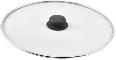 Cabilock Oil Splash Screen Cover Stainless Steel Fine Mesh Splatter Screen for Frying Pan Grease Splatter Guard Oil Splash Guard Frying Stops Hot Use While Cooking Bacon