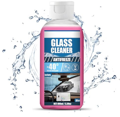 Frostschutzmittel Konzentrat, Scheibenwischwasser Frostschutz, Scheibenreiniger Auto Winter, Entfernt Schnell eis und Reif für Klare Sicht, Beständig Gegen Niedrige Temperaturen von -40 Grad -100ml