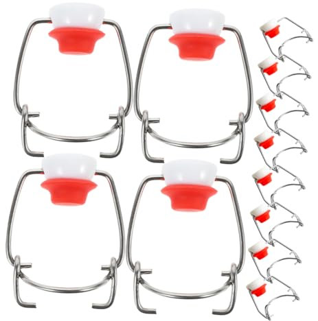 CIYODO Replacement with Swing Top Design Airtight Lids for Syrup Beer Vinegar Sauce Bottles