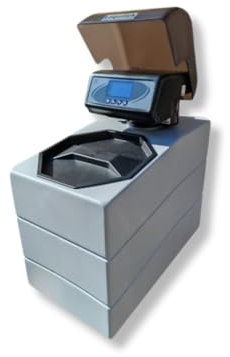 Aquatek - Compact-LCD 5 Addolcitore D'Acqua 5 LT Automatico Salvaspazio Per Cucina Con Resine E Mischiatore Ideale Per Macchine Del Caffè E Lavastoviglie Sottolavello Con Valvola Runxin F79B