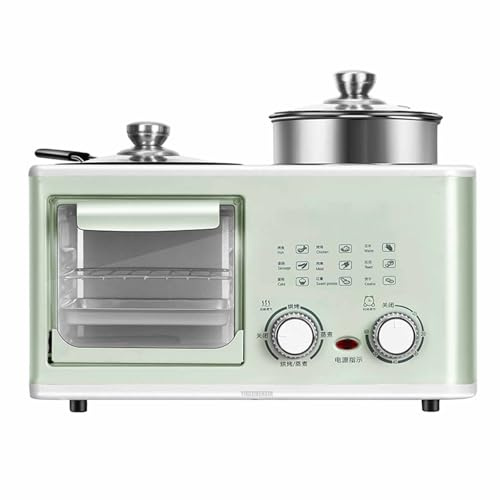 YIGECHENXIN Friggitrice ad Aria Multifunzione per Uso Domestico, con Grill, Grande capacità, in Acciaio Inox, per preparare Un pasto Sano in 10 Minuti per Gli Amanti del Cibo,Verde