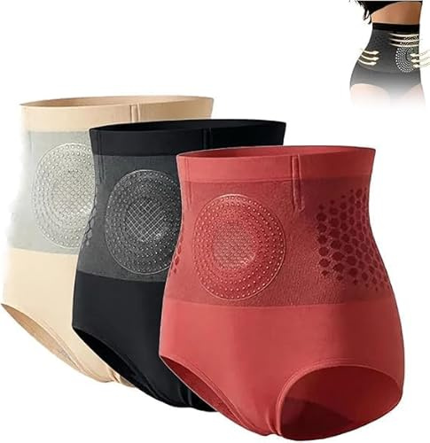 Genérico Pantalones Moldeadores para Mujer 4-en-1 Pantalones Cortos Termogénicos para Esculpir Quemagrasas Sin Costuras de Cintura Alta Control Abdominal y Levantamiento de Glúteos para Uso Diario
