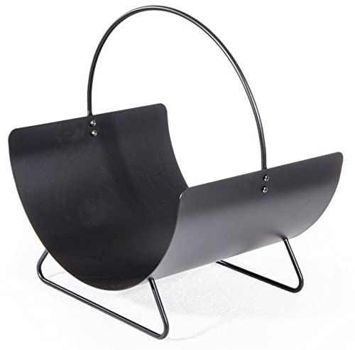 VERDELOOK | Portalegna in Metallo Verniciato per Camino 38x46x51 cm, Arredo Decoro Caminetto, Portalegna Moderno