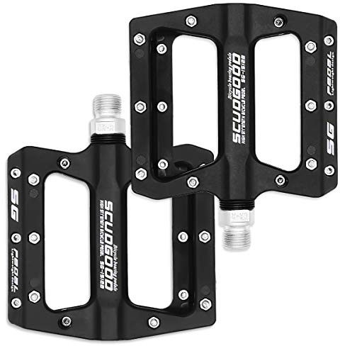 Heaven Life Bike Pedals, New Nylon Fabric Anti Slip Durable Mountain Bike Flat Pedals, Ultralight MTB BMX Bicycle Cycling Road Bike Hybrid Pedals for 9/16 inch