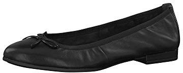 Tamaris Damen Geschlossene Ballerinas, Elegant, Schwarz, 37 EU