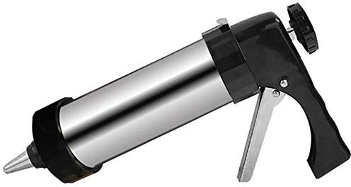 Bprtcra Gebäckpresse Cookie Press Kekspresse Edelstahl Gebaeckpresse, Keks-Presse mit 8 Kuchenplatten und 8 Spritztüllen aus Kunststoff und Edelstahl für das schönste Gebäck und Cookies