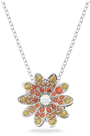 Swarovski Eternal Flower pendant, Flower, Multicolored, Mixed metal finish