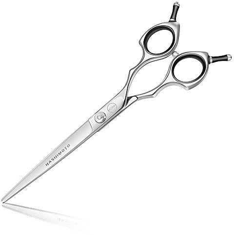 HASHIMOTO Gerade Hundeschere, Pflegeschere für Hunde, Katzenpflegeschere, 7,0 Zoll, geringes Gewicht.