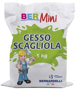 BERNARDELLI - Gesso Scagliola: rasante di lisciatura per interni (Sacco da 5 Kg)