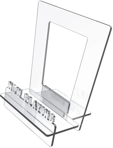Shenrongtong Acryl-Albenhalter, transparenter Schallplattenständer - Klarer Acryl-Schallplatten-Sammelhalter - Exquisites Design-Dekorationswerkzeug für Wohnzimmer, Schlafzimmer, stabile Räume,