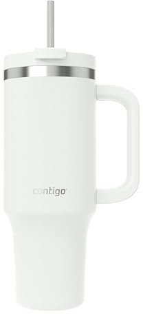 Contigo Streeterville Thermosflasche 1200 ml mit Henkel und Strohhalm | Isolierte Thermo-Trinkflasche aus Edelstahl mit Deckel | Kühlt 29 Stunden | Reisebecher | Thermobecher | BPA-frei