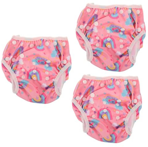 PACKOVE 3stücke Schwimmwindel Für Jungen Verstellbare Atmungsaktive Schwimmhose Wiederverwendbar Für Sommer Für Kleinkinder Und Junge Mädchen Sicher Schützt Vor Auslaufen