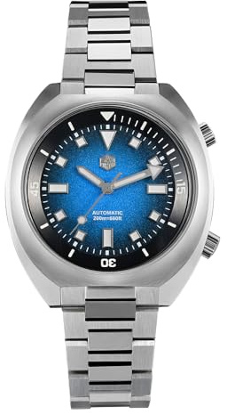 San Martin YN55 Mechanische Herren-Taucheruhr Automatik Edelstahl Taucharmbanduhr, 200 m wasserdicht