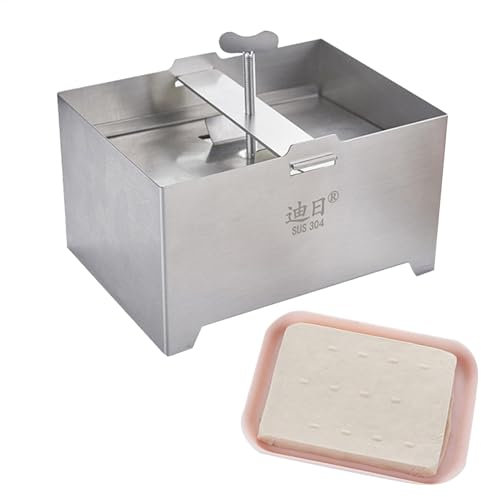 Ylnailky Paneer Maker - Molde de acero inoxidable para hacer paneer, exprimidor de paneer, caja de prensa Paneer de acero inoxidable, prensa Paneer para quitar el agua, molde eficiente para paneer