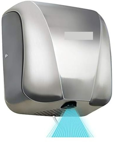 NGBFF Asciugamani Elettrico, Asciugamani Commerciali Automatici for bagni Asciugamani Elettrico Compatto ad Aria Calda Commerciale for impieghi gravosi in Acciaio Inossidabile da 1800 W