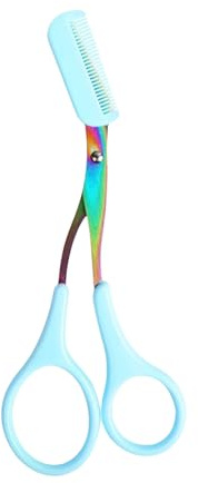 Forbici per sopracciglia con pettine per modellare le sopracciglia, accessori di bellezza per la depilazione unisex per salone di bellezza