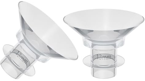 ORFOFE 2pcs Inserts de Bride en Silicone pour Tire-lait Portatif, Diamètre 13mm, Résistants à L'usure et Non Déformables, Accessoires Pratiques pour Allaitement Féminin