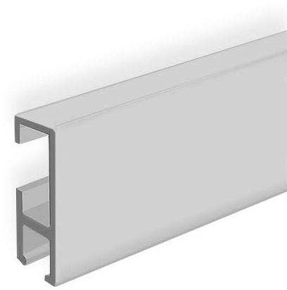 Clip-Rail Gallery Picture Hanging System Clip Rail Wall Mounted cliprail Black White Silver Walnut Beech Including FIXINGS (White, 3 Meter (9 Feet 10 Inches))