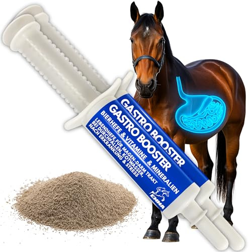 Estómago Intestino Booster Caballo - Probióticos - Levadura de cerveza I Vitamina E I Cultivos de levadura Flora intestinal gastrointestinal después de cólicos Vómitos Agua Diarrea Metabolismo 2*30ml